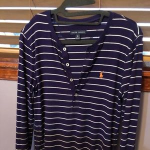 LADIES RALPH LAUREN POLO HENLEY SZ large
